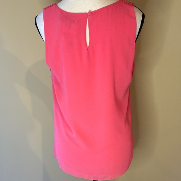 Naked Zebra Blouse Coral Sleeveless Lined Armpit Accents Flowy Women's Size M - Picture 11 of 12
